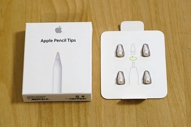 Apple Pencilのペン先のパッケージ
